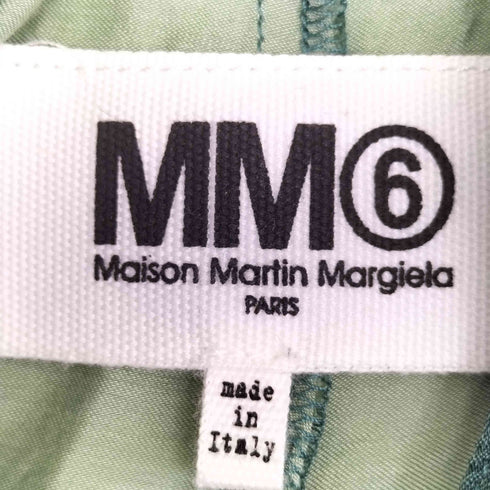 エムエムシックスメゾンマルジェラ MM6 Maison Margiela 15SS 裾スリット イージー サテンパンツ レディース 42