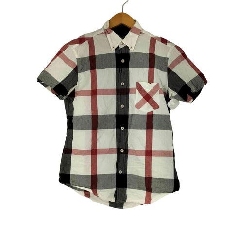 ブラックレーベルクレストブリッジ BLACK LABEL CRESTBRIDGE S/S BD シアサッカー チェックシャツ メンズ JPN:M