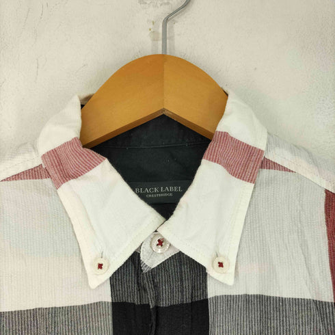 ブラックレーベルクレストブリッジ BLACK LABEL CRESTBRIDGE S/S BD シアサッカー チェックシャツ メンズ JPN:M