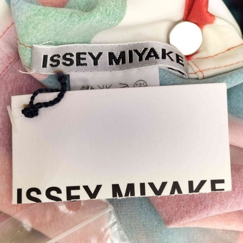 イッセイミヤケ ISSEY MIYAKE 変形 アシンメトリー チェック ノースリーブ カットソー レディース 2