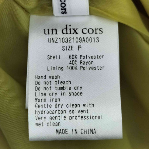 アンディコール un dix cors 23AW ドロストティアードワンピース レディース FREE