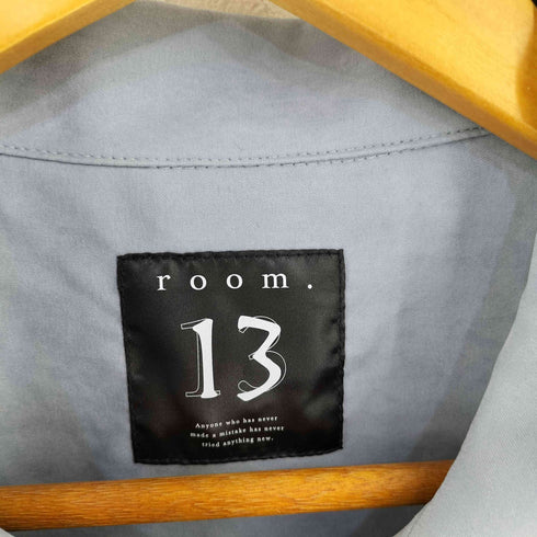 ルームサーティーン ROOM.13 ピーチスキン エードタッチ S/S 開襟シャツ メンズ FREE