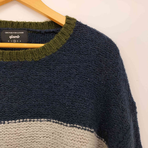 グラム glamb Winston border knit メンズ JPN:2