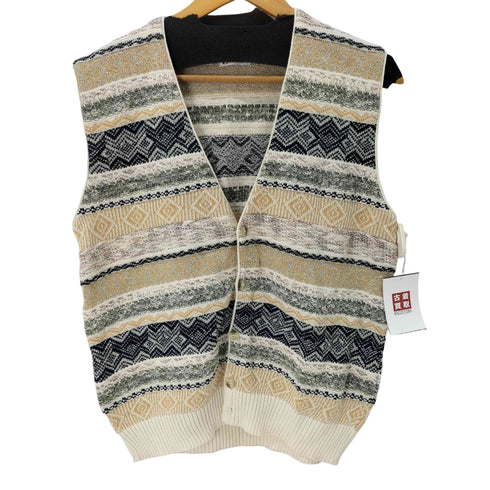 BEL BELLO FARSI MADE IN ITALY 3Dニットベスト メンズ import:L