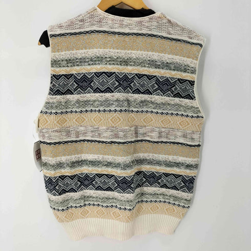 BEL BELLO FARSI MADE IN ITALY 3Dニットベスト メンズ import:L
