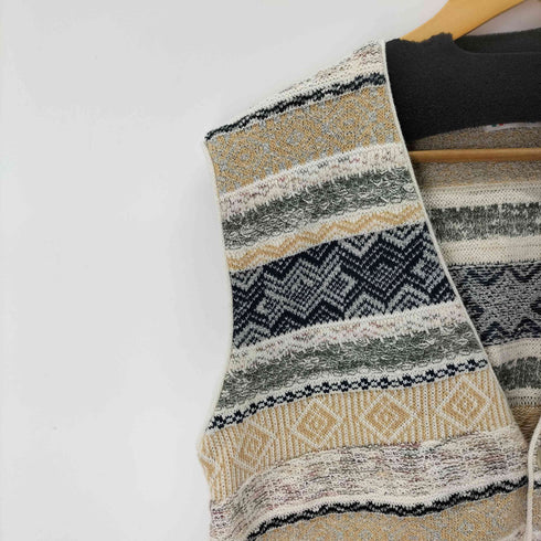 BEL BELLO FARSI MADE IN ITALY 3Dニットベスト メンズ import:L