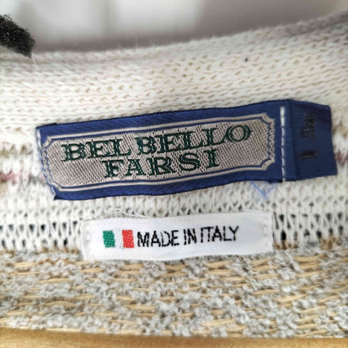 BEL BELLO FARSI MADE IN ITALY 3Dニットベスト メンズ import:L