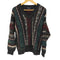 MADE IN ITALY 総柄3DVネックニット メンズ JPN:M