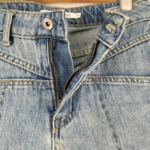 デザインポケット ワイドデニムパンツ レディース JPN:S