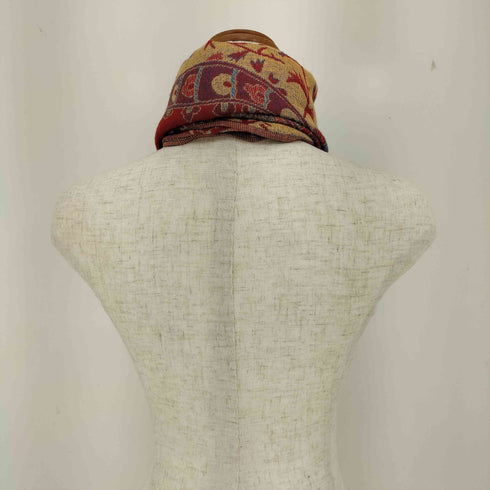PASHMINA100 ラメ 総柄ストール レディース