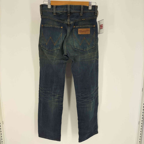 ラングラー Wrangler 革パッチ インディゴ 濃紺 ストレート デニム パンツ メンズ 29