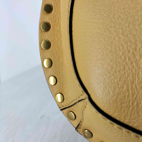 イザベルマラン ISABEL MARANT OSKAN MOON スタッズ付レザーショルダーバッグ レディース