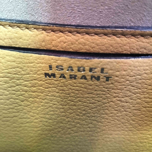 イザベルマラン ISABEL MARANT OSKAN MOON スタッズ付レザーショルダーバッグ レディース