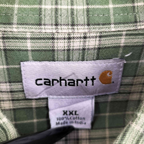 カーハート Carhartt 刺繍ロゴ ボタンダウンシャツ メンズ 2XL