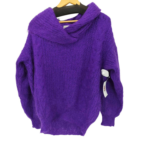 アクリルモヘア ショールカラ―ニット メンズ import:L