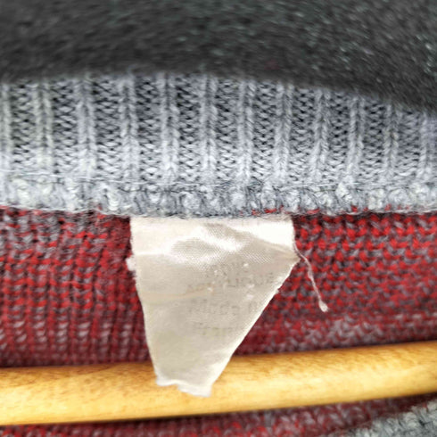 MADE IN FRANCE アクリル総柄ニット メンズ