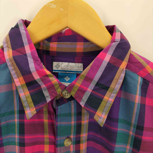 コロンビア Columbia ナイロンチェックシャツ メンズ import:L