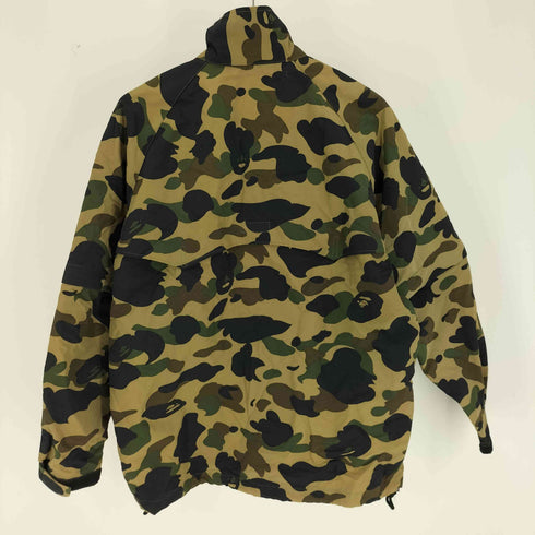 アベイシングエイプ BAPE by A BATHING APE 90S 1st カモ ロゴプリント アーム デタッチャブル スタンドネック ナイロン ジャケット レイン ジャケット メンズ JPN:M