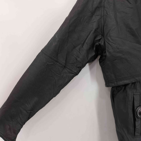 ウィルソン Wilsons Leather ファー フーデットレザーコート メンズ import:M