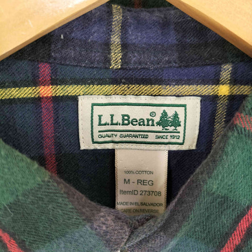 エルエルビーン L.L.Bean ボタンダウン ロングスリーブチェックシャツ メンズ M