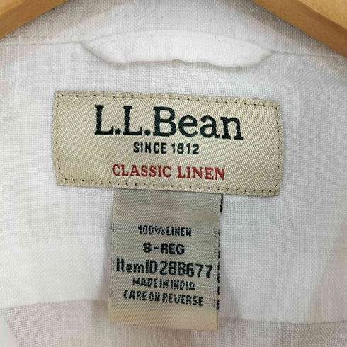エルエルビーン L.L.Bean 半袖 リネンシャツ メンズ S