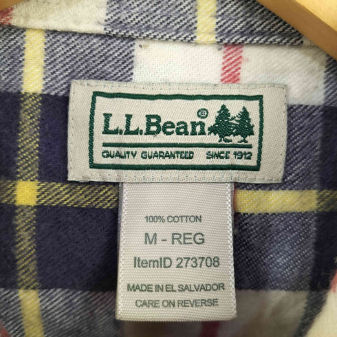 エルエルビーン L.L.Bean ボタンダウン ロングスリーブチェックシャツ メンズ M