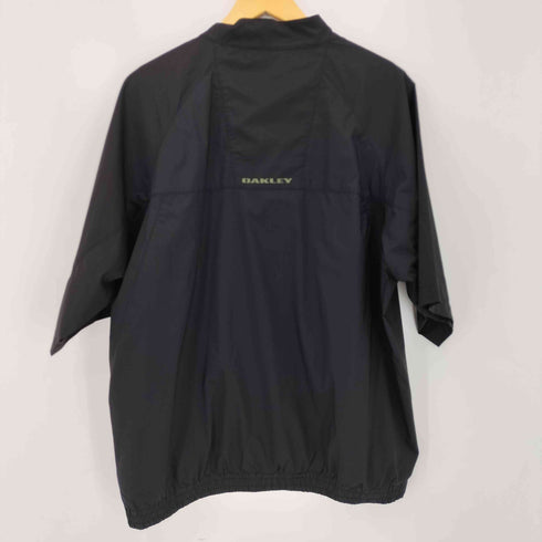 オークリー OAKLEY オーバルロゴ ポリ ハーフジップ S/S プルオーバー メンズ import:L
