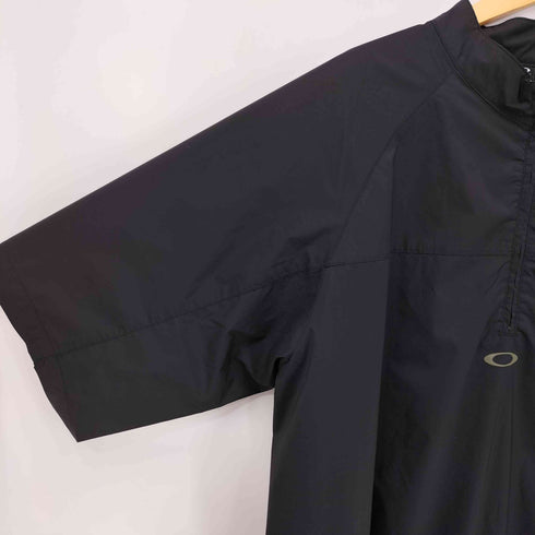 オークリー OAKLEY オーバルロゴ ポリ ハーフジップ S/S プルオーバー メンズ import:L
