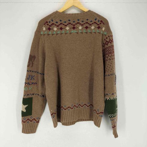 ポロカントリーラルフローレン POLO COUNTRY RALPH LAUREN 23AW RELAXED FIT 総柄クルーネックニット メンズ JPN:L