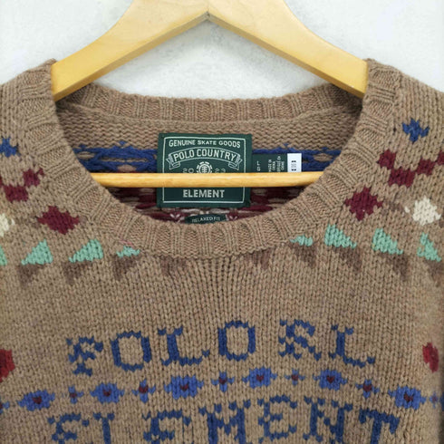 ポロカントリーラルフローレン POLO COUNTRY RALPH LAUREN 23AW RELAXED FIT 総柄クルーネックニット メンズ JPN:L