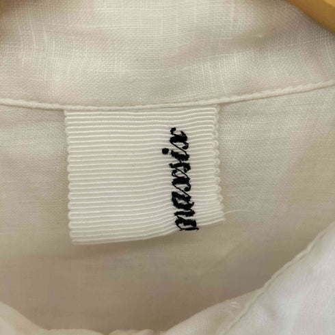 MAXSIX 日本製 フロントスカルデザイン リネン L/S シャツ メンズ JPN:L