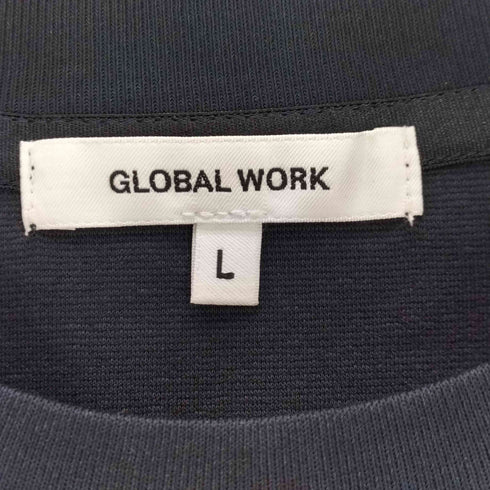 グローバルワーク GLOBAL WORK コットンクルーネックジャージーカットソー メンズ JPN:L