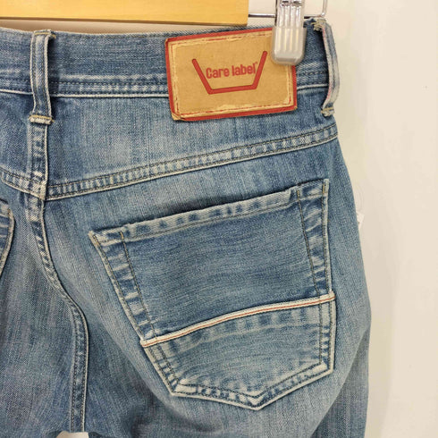 care label MADE IN ITALY SLACK 352 ボタンフライスキニーデニム メンズ 28