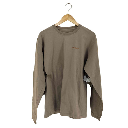 パタゴニア patagonia 両面プリントロゴ ロングスリーブカットソー メンズ M