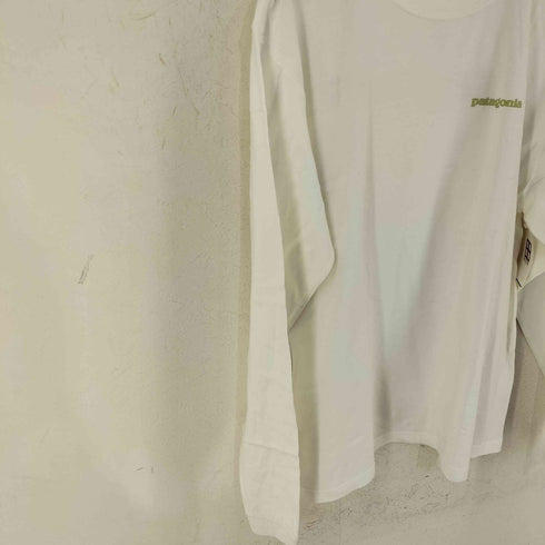 パタゴニア patagonia 両面プリントロゴ ロングスリーブカットソー メンズ M