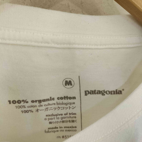 パタゴニア patagonia 両面プリントロゴ ロングスリーブカットソー メンズ M