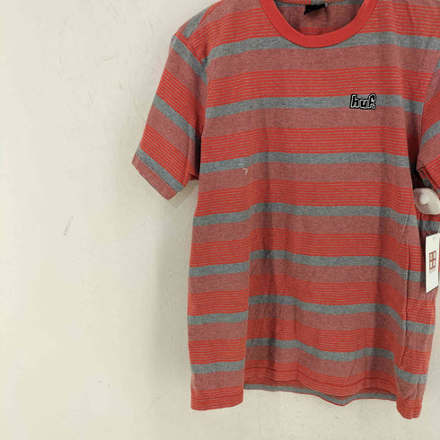 ハフ HUF BERKLEY STRIPE S/S TOP POPPY メンズ M