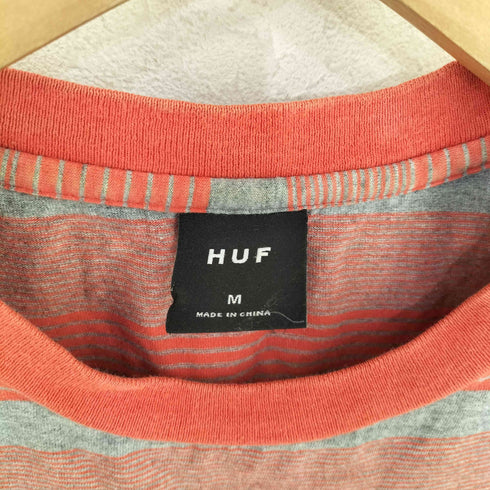 ハフ HUF BERKLEY STRIPE S/S TOP POPPY メンズ M