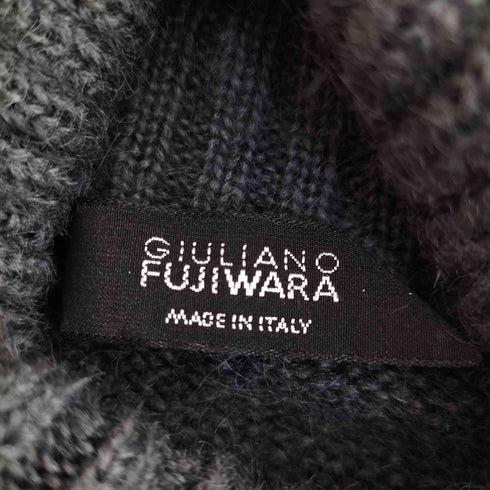 ジュリアーノフジワラ giuliano Fujiwara タートルネック デザインニット メンズ 52