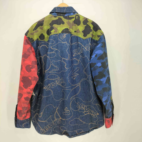 アベイシングエイプ A BATHING APE 2021SS Patchwork Western Shirt パッチワーク ウエスタンシャツ XL メンズ XL