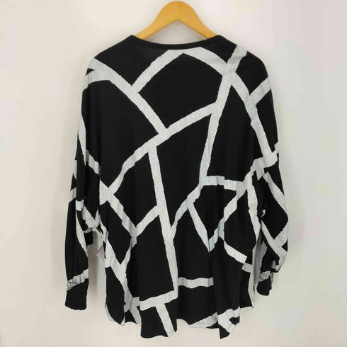 ビーヨウジヤマモト B yohji yamamoto ランダムテーププリント L/S TEE メンズ JPN:2