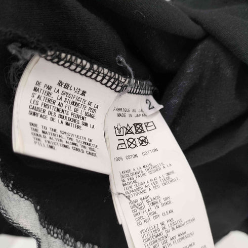 ビーヨウジヤマモト B yohji yamamoto ランダムテーププリント L/S TEE メンズ JPN:2