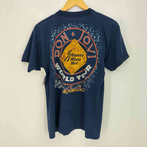 80s USロックバンド クルーネックTシャツ メンズ