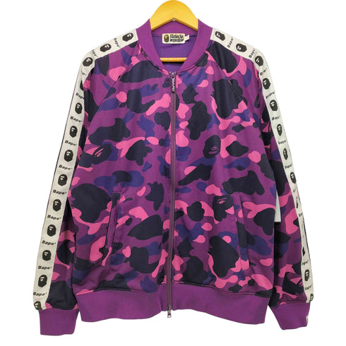 アベイシングエイプ A BATHING APE カラーカモテープジャージ メンズ L