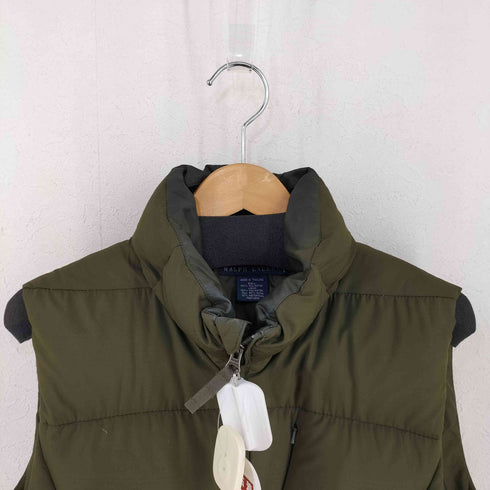 ラルフローレン RALPH LAUREN 90S ダブルジップダウンベスト ポニー無し レディース import:L