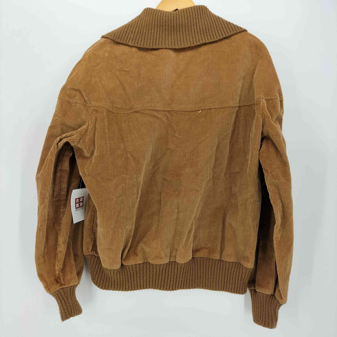 ジャンセン jantzen 70S USA製 ロケットTALON 旧タグ リブニット コーデュロイ 切替 ジップアップ ジャケット メンズ import:L