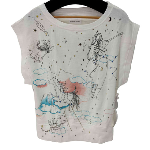 ツモリチサト TSUMORI CHISATO 総柄 フロントプリント Tシャツ レディース JPN:2