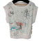 ツモリチサト TSUMORI CHISATO 総柄 フロントプリント Tシャツ レディース JPN:2