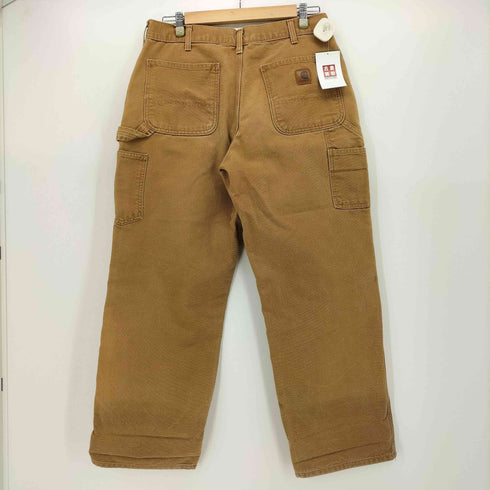 カーハート Carhartt USA製 Dungaree FiT 革パッチ ダック地 ペインター パンツ メンズ 34×30