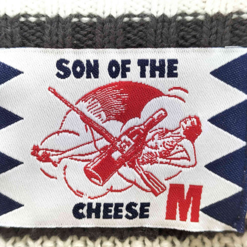 サノバチーズ SON OF THE CHEESE 50% V knit メンズ import:M